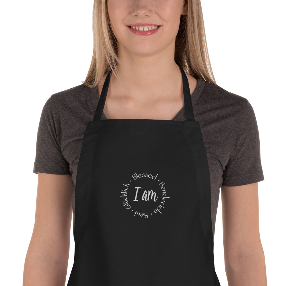 I Am Blessed Embroidered Apron