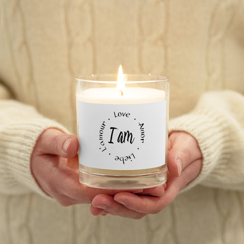 I Am Love Glass Jar Soy Wax Candle