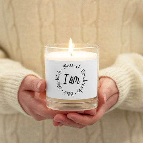 I Am Blessed Glass Jar Soy Wax Candle