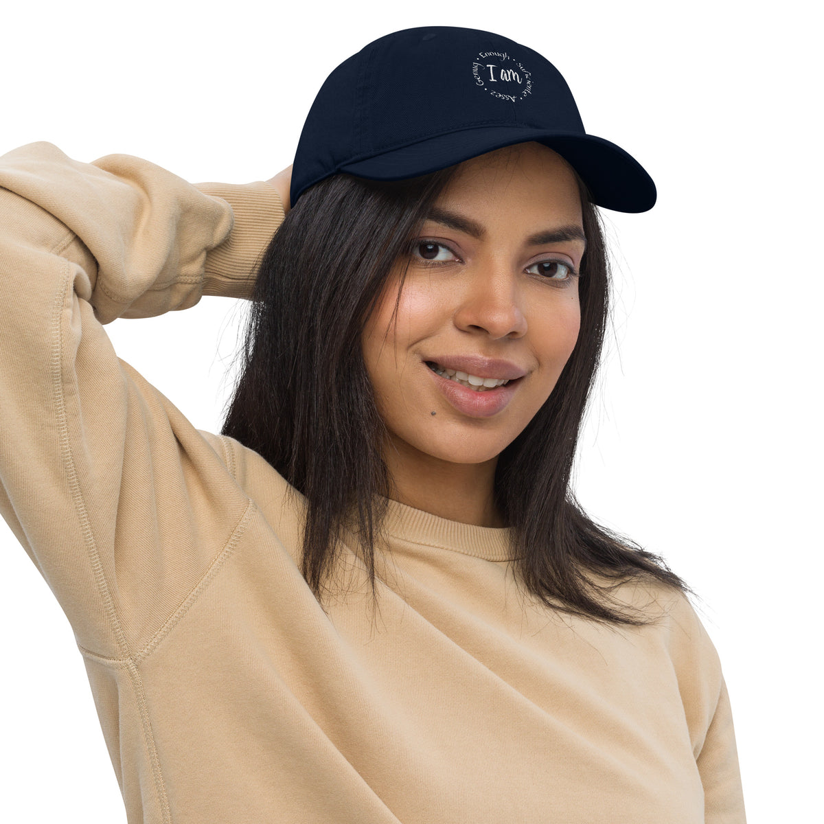 I Am Enough Organic Baseball Hat