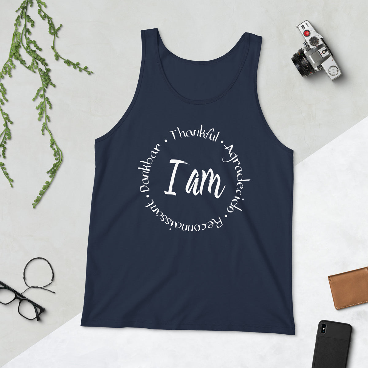 I Am Thankful Unisex Tank Top