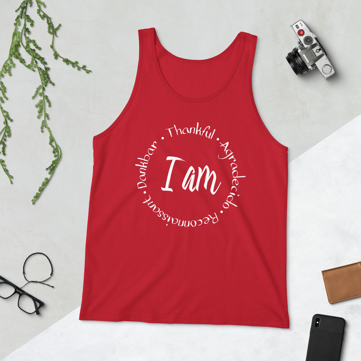 I Am Thankful Unisex Tank Top