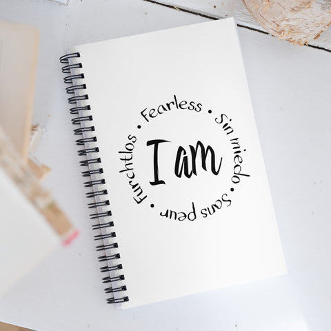 I Am Fearless Spiral Notebook