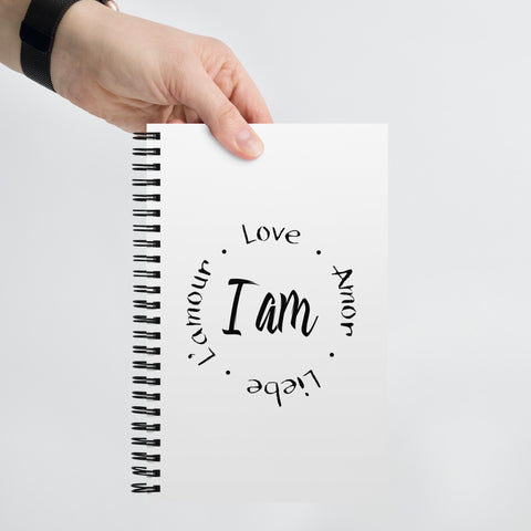 I Am Love Spiral notebook